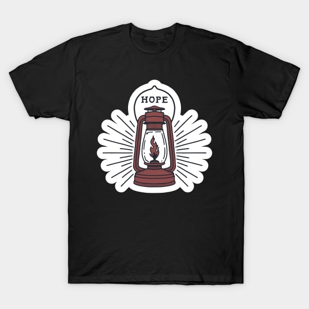 Lantern of Hope Artwork T-Shirt by Merchsides